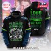 3D hoodie featuring Seattle Seahawks players, logo and Super Bowl LX Champions text.!