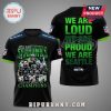 Seattle Seahawks Super Bowl LX Champions T-Shirt featuring team photo and 'We Are Loud, We Are Proud, We Are Seattle' text.!