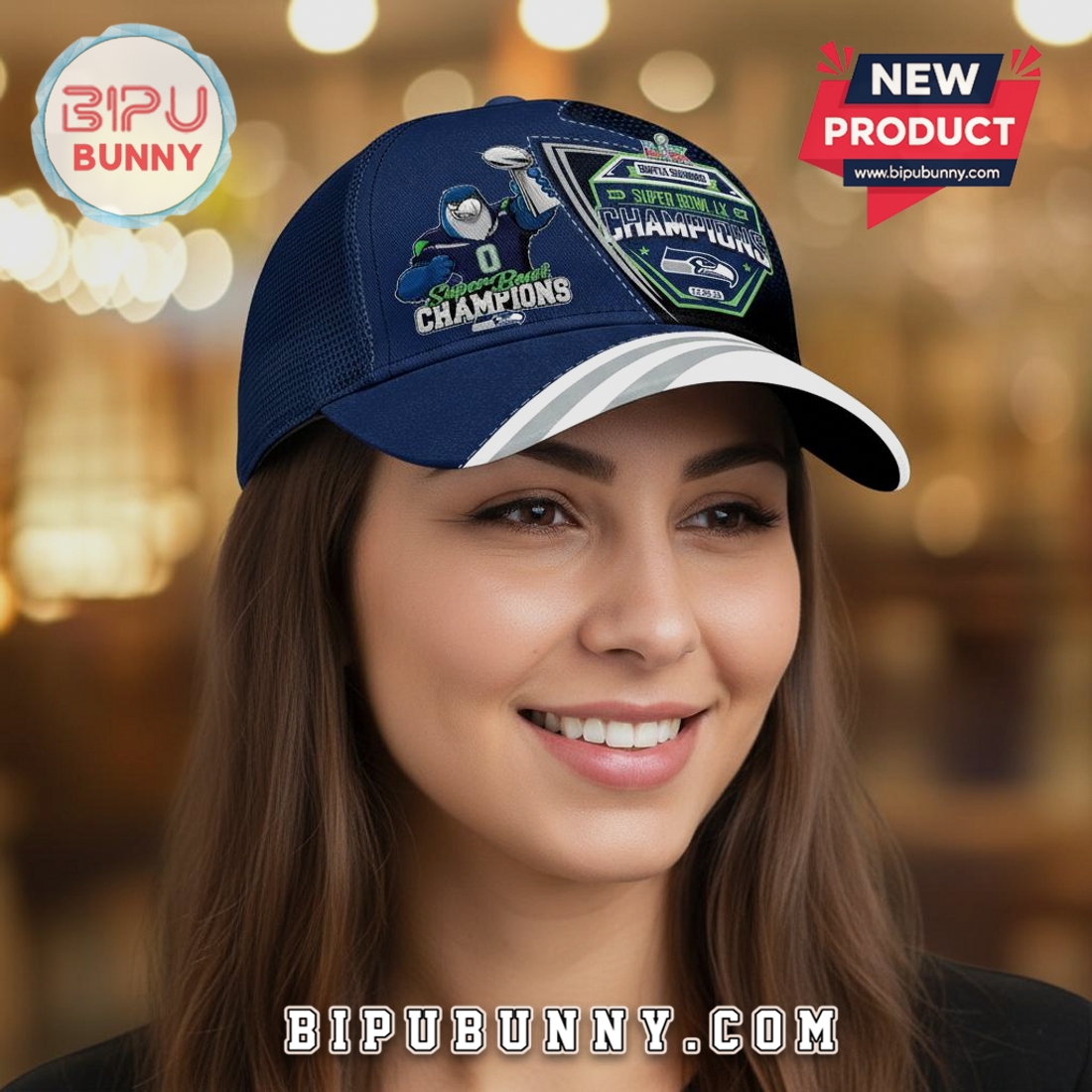 Seattle Seahawks Super Bowl Champions LX Commemorative Fashion Hat Seattle Seahawks Super Bowl Champions LX Commemorative Fashion Hat