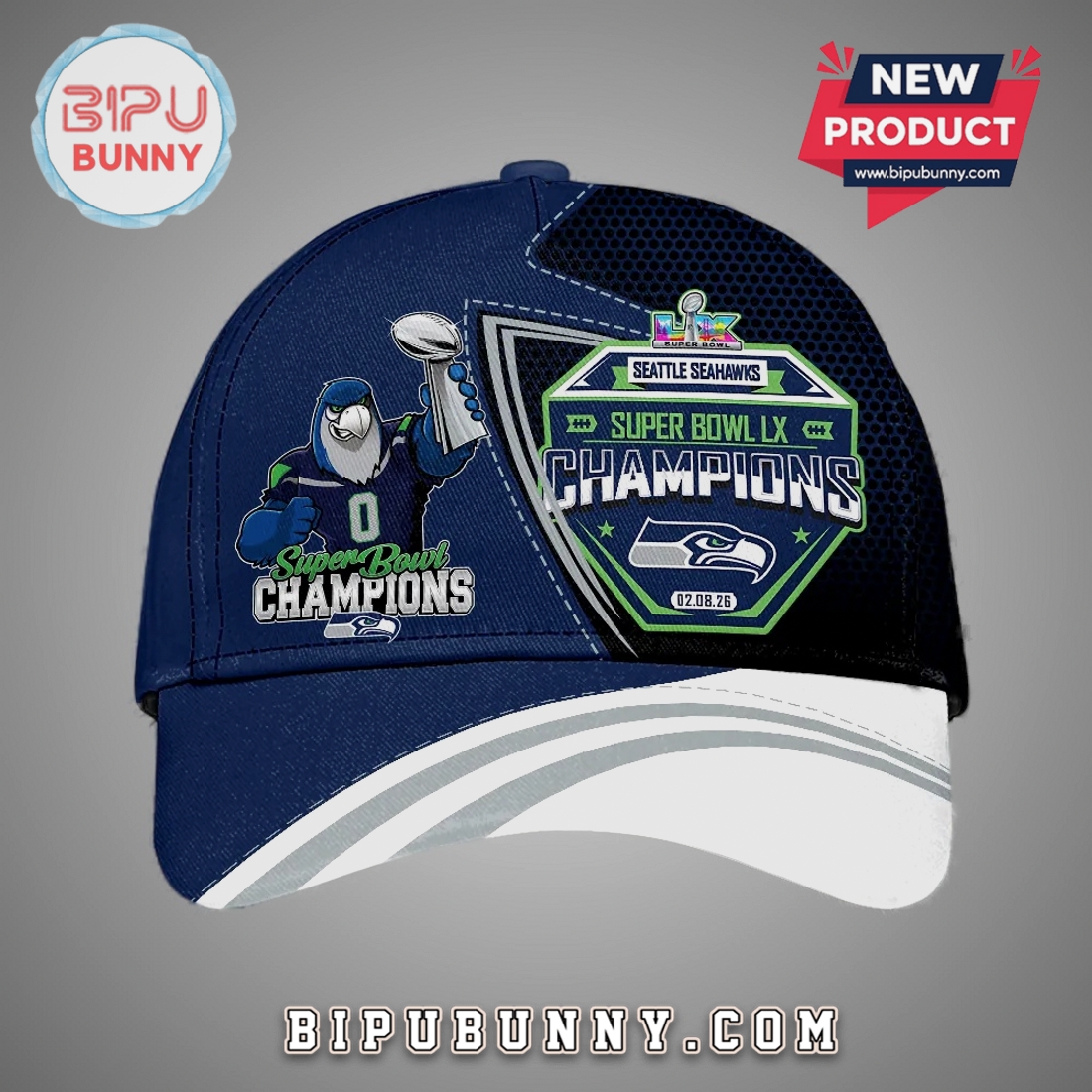 Seattle Seahawks Super Bowl Champions LX Commemorative Fashion Hat Seattle Seahawks Super Bowl Champions LX Commemorative Fashion Hat