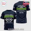 Seattle Seahawks Super Bowl Champions navy T-shirt. Features team logo, and 'Super Bowl Champions' text.!
