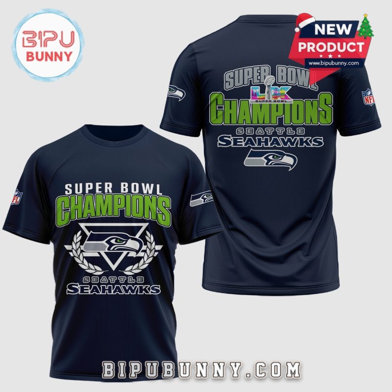 Seattle Seahawks Super Bowl Champions NFL Football Graphic T-Shirt