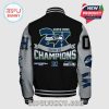 Back of a Seattle Seahawks Super Bowl XLVIII LX Champions Letterman Jacket.!