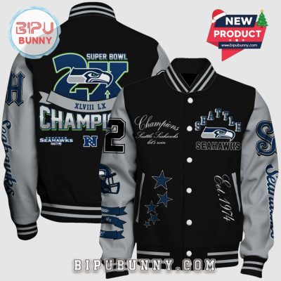 Seattle Seahawks Super Bowl Champions Varsity Jacket