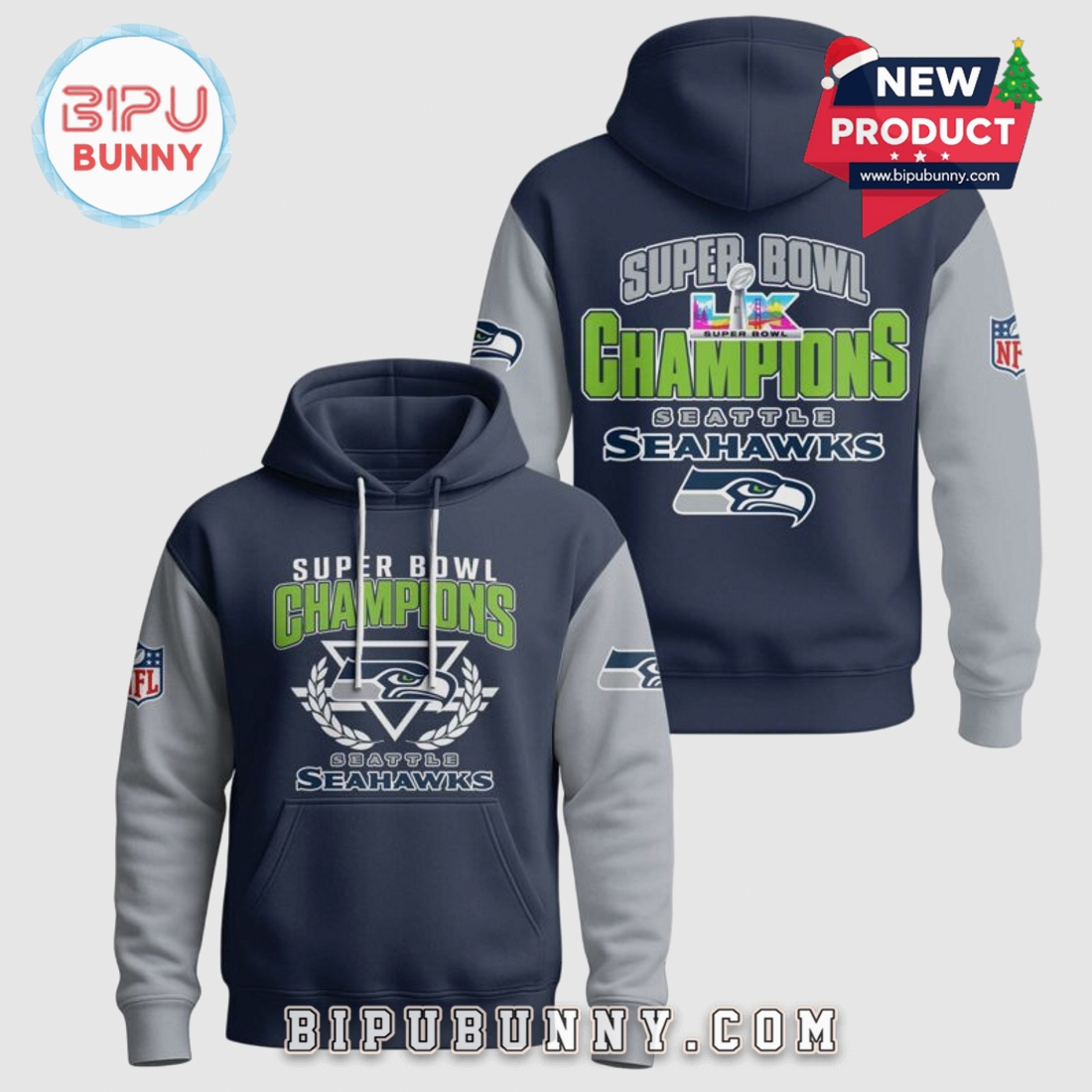 Seattle Seahawks Super Bowl Champs Fan Apparel Fashion Hoodie Seattle Seahawks Super Bowl Champs Fan Apparel Fashion Hoodie
