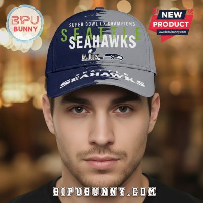 Seattle Seahawks Super Bowl LX Champions Fan Gear Brush Style Cap