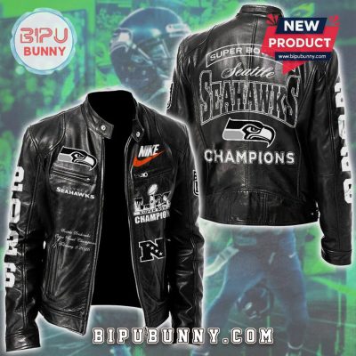 Seattle Seahawks Super Bowl LX Champions Premium Leather Jacket