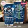 Tumbler featuring a Seattle Seahawks Super Bowl LX Champions design with player images and signatures.!