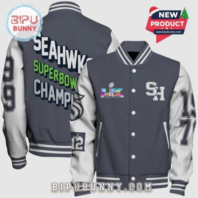 Seattle Seahawks Super Bowl LX Champions Throwback Varsity Jacket