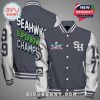Seattle Seahawks Super Bowl Champions varsity jacket; numbers 99 and 17 on sleeves.!