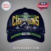 Seattle Seahawks 'Two Times Champions' baseball cap featuring helmet graphic.!