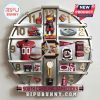 South Carolina Gamecocks themed wall clock featuring team merchandise as hour markers!