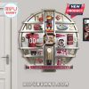 South Carolina Gamecocks themed wall clock featuring team merchandise and colors around the clock face.!