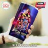 Star Trek character collage on a stainless steel tumbler with 'Star Trek' text.!