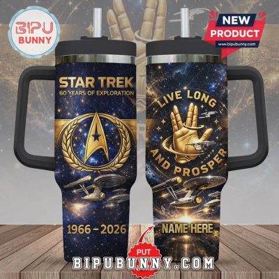 Star Trek 60th Anniversary Live Long And Prosper Premium Travel Tumbler