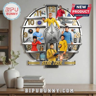 Star Trek Iconic Crew 3D Visual Effect Wall Clock