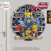 Star Trek clock with Kirk, Spock, McCoy, Uhura, Scotty, Sulu, Chekov. Numbers replaced with Star Trek characters.!