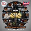 Star Wars clock featuring Darth Vader, Luke, Leia, Han Solo, Chewbacca, Yoda, Obi-Wan, and Stormtroopers around the clock face.!