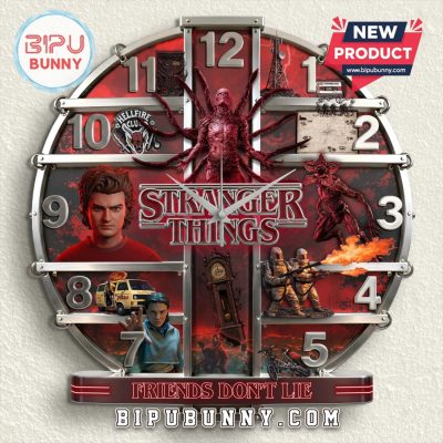 Stranger Things 3D Visual Effect Decorative Wall Clock