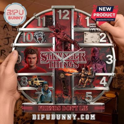 Stranger Things 3D Visual Effect Wall Decor Clock