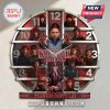 Stranger Things themed wall clock featuring character images in place of numbers.!