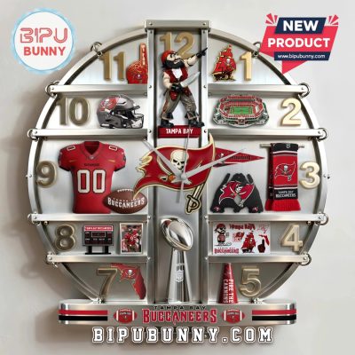 Tampa Bay Buccaneers 3D Visual Effect Home Decor Wall Clock
