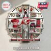 Tampa Bay Buccaneers wall clock with team-related icons at each hour mark.!