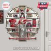 Tampa Bay Buccaneers themed wall clock with team logos, stadium image, and player figurine.!