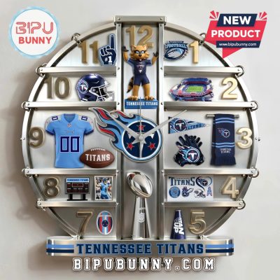 Tennessee Titans 3D Visual Effect Home Decor Wall Clock