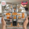 Tennessee Volunteers-themed decorative wall clock with football, helmet, and Smokey mascot figures!