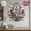Unique wall clock design featuring Texas A&M Aggies memorabilia on each hour marker!