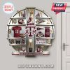 Texas A&M Aggies themed wall clock with football helmet, jersey, stadium and other decorative pieces.!