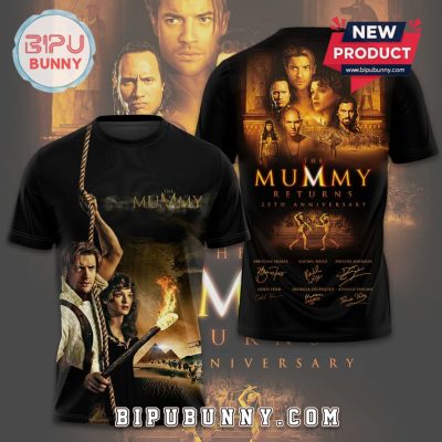 The Mummy Returns 25th Anniversary Cast 3D Graphic Premium T-Shirt