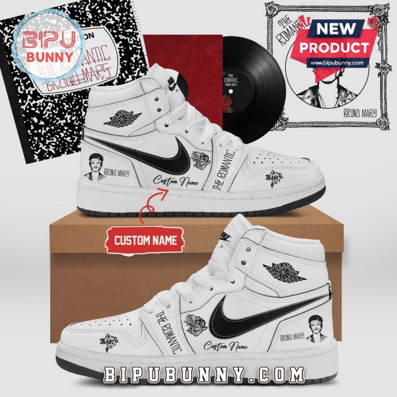 The Romantic Bruno Mars Custom High Top Sneakers The Romantic Bruno Mars Custom High Top Sneakers