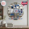 Toronto Blue Jays memorabilia-themed wall clock with baseball-related items instead of numbers.!