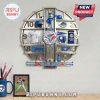 Blue Jays fan clock with team memorabilia: jersey, hat, baseball, and more!