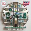 Tulane Green Wave memorabilia collage clock showing helmets, jersey, stadium, mascot, and championship trophy.!