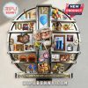 Clock face featuring characters and mementos from the movie Up, numerals 1-12 around edge.!