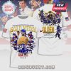 White t-shirt with a design for the 2026 Olympic Winter Games Men's Ice Hockey Tournament, featuring players and 'Gold Medal' text.!