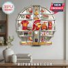 USC Trojans wall clock featuring football memorabilia, emblems and team colors, perfect for fans.!