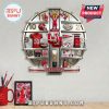Wall clock features Utah Utes theme with jersey, mascot, stadium, and logo.!