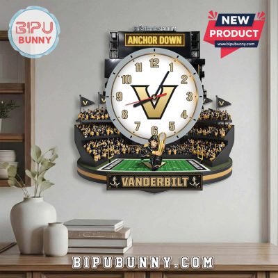 Vanderbilt Commodores 3D Stadium Decorative Acrylic Wall Clock