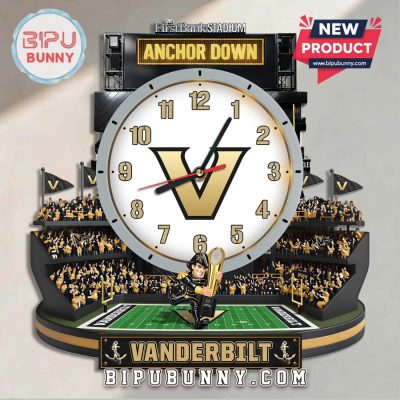 Vanderbilt Commodores 3D Stadium Decorative Acrylic Wall Clock