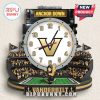 Vanderbilt Commodores stadium wall clock featuring the team's logo and colors.!