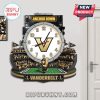 Vanderbilt Commodores Stadium Wall Clock featuring the mascot, stadium crowd, and 'Anchor Down' text!