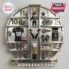 Vanderbilt Commodores themed wall clock featuring team memorabilia as hour markers.!