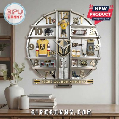 Vegas Golden Knights 3D Visual Effect Wall Decor Clock