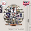 Virginia Cavaliers themed wall clock featuring team logos, mascot, and football memorabilia.!