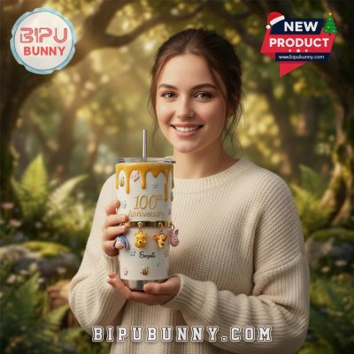 Winnie the Pooh 100th Anniversary Personalized Tumbler