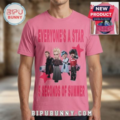 5 Seconds of Summer Everyone’s A Star World Tour 3D Graphic T-Shirt